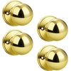 image:imageProbrico Ball Dummy Door Knob Stainless Steel Inactive Door Knobs Brushed Nickel 2 PackPolished Brass