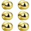 image:imageProbrico Ball Dummy Door Knob Stainless Steel Inactive Door Knobs Brushed Nickel 2 PackPolished Brass