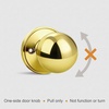 image:imageProbrico Ball Dummy Door Knob Stainless Steel Inactive Door Knobs Brushed Nickel 2 PackPolished Brass