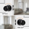 image:imageProbrico Ball Privacy Door Knobs BedBath Door Locks Brushed NickelBlack