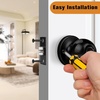 image:imageProbrico Ball Privacy Door Knobs BedBath Door Locks Brushed NickelBlack