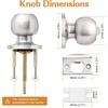 image:imageProbrico Ball Privacy Door Knobs BedBath Door Locks Brushed NickelBrushed Nickel