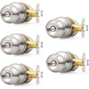 image:imageProbrico Ball Privacy Door Knobs BedBath Door Locks Brushed NickelBrushed Nickel