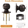 image:imageProbrico Ball Privacy Door Knobs BedBath Door Locks Brushed NickelOil Rubbed Bronze