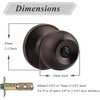 image:imageProbrico Ball Privacy Door Knobs BedBath Door Locks Brushed NickelOil Rubbed Bronze