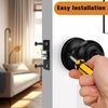 image:imageProbrico Black Door Knobs Flat Ball Interior BathBed Doorknobs Keyless Door Handles Locks for Bedroom Bathroom Privacy Function 10 PackBlack