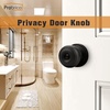 image:imageProbrico Black Door Knobs Flat Ball Interior BathBed Doorknobs Keyless Door Handles Locks for Bedroom Bathroom Privacy Function 10 PackOil Rubbed Bronze