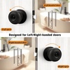 image:imageProbrico Black Door Knobs Flat Ball Interior BathBed Doorknobs Keyless Door Handles Locks for Bedroom Bathroom Privacy Function 10 PackOil Rubbed Bronze