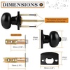 image:imageProbrico Black Door Knobs Interior Passage Door Knobs for Hallway Closet Matte Black Keyless Indoor Door Knob 6 Pack