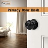 image:imageProbrico Black Door Knobs Interior Passage Door Knobs for Hallway Closet Matte Black Keyless Indoor Door Knob 6 Pack