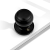 image:imageProbrico Black Half Dummy Door Knobs Round NonTurning Inactive Door Knobs Handles for Closet French Door4 Pack3 Pack