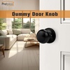 image:imageProbrico Black Half Dummy Door Knobs Round NonTurning Inactive Door Knobs Handles for Closet French Door4 Pack6 Pack