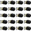 image:imageProbrico Brushed Nickel Passage Door Knobs Round Handles for Hall or Closet Knobs Keyless Hardware 5 PackBlack
