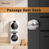 image:imageProbrico Brushed Nickel Passage Door Knobs Round Handles for Hall or Closet Knobs Keyless Hardware 5 PackBrushed Nickel