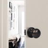 image:imageProbrico Brushed Nickel Passage Door Knobs Round Handles for Hall or Closet Knobs Keyless Hardware 5 PackOil Rubbed Bronze