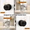 image:imageProbrico Brushed Nickel Passage Door Knobs Round Handles for Hall or Closet Knobs Keyless Hardware 5 PackOil Rubbed Bronze