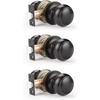 image:imageProbrico Brushed Nickel Passage Door Knobs Round Handles for Hall or Closet Knobs Keyless Hardware 5 PackOil Rubbed Bronze