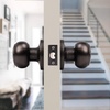 image:imageProbrico Brushed Nickel Passage Door Knobs Round Handles for Hall or Closet Knobs Keyless Hardware 5 PackOil Rubbed Bronze