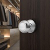 image:imageProbrico Brushed Nickel Passage Door Knobs Round Handles for Hall or Closet Knobs Keyless Hardware 5 PackPolished Chrome