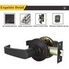 image:imageProbrico Classic Passage Door Lever Hall and Closet Handle Heavy Duty Oil Rubbed Bronze Door Lever for Left or Right Handing 2 Pack