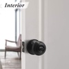 image:imageProbrico Colonial Keyed Entry Door Knob Oil Rubbed Bronze Entrance Door Lock Single Cylinder Keyed Door Lock for Interior ExteriorBlack