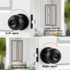 image:imageProbrico Colonial Keyed Entry Door Knob Oil Rubbed Bronze Entrance Door Lock Single Cylinder Keyed Door Lock for Interior ExteriorBlack