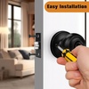 image:imageProbrico Colonial Keyed Entry Door Knob Oil Rubbed Bronze Entrance Door Lock Single Cylinder Keyed Door Lock for Interior ExteriorBlack