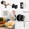 image:imageProbrico Colonial Keyed Entry Door Knob Oil Rubbed Bronze Entrance Door Lock Single Cylinder Keyed Door Lock for Interior ExteriorBlack