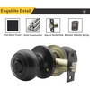 image:imageProbrico Colonial Keyed Entry Door Knob Oil Rubbed Bronze Entrance Door Lock Single Cylinder Keyed Door Lock for Interior ExteriorBlack