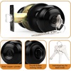 image:imageProbrico Colonial Keyed Entry Door Knob Oil Rubbed Bronze Entrance Door Lock Single Cylinder Keyed Door Lock for Interior ExteriorBlack