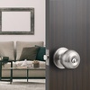 image:imageProbrico Colonial Keyed Entry Door Knob Oil Rubbed Bronze Entrance Door Lock Single Cylinder Keyed Door Lock for Interior ExteriorBrushed Nickel