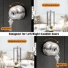 image:imageProbrico Colonial Keyed Entry Door Knob Oil Rubbed Bronze Entrance Door Lock Single Cylinder Keyed Door Lock for Interior ExteriorBrushed Nickel
