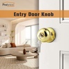 image:imageProbrico Colonial Keyed Entry Door Knob Oil Rubbed Bronze Entrance Door Lock Single Cylinder Keyed Door Lock for Interior ExteriorPolished Brass