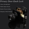 image:imageProbrico Colonial Privacy Door Knobs with Square Rosette Black Interior BathBed Door Locks 10 PackBlack