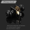 image:imageProbrico Colonial Privacy Door Knobs with Square Rosette Black Interior BathBed Door Locks 10 PackBlack