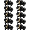 image:imageProbrico Colonial Privacy Door Knobs with Square Rosette Black Interior BathBed Door Locks 10 PackBlack