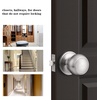 image:imageProbrico Colonial Style Passage Door Knobs Brushed Nickel Door Handle for HallCloset Door