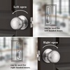 image:imageProbrico Colonial Style Passage Door Knobs Brushed Nickel Door Handle for HallCloset Door