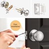 image:imageProbrico Colonial Style Passage Door Knobs Brushed Nickel Door Handle for HallCloset Door
