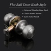 image:imageProbrico Colonial Style Passage Door Knobs Brushed Nickel Door Handle for HallCloset Door