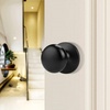 image:imageProbrico Door Knobs Interior Passage Door Knobs in Oil Rubbed Bronze FinishBall Shape Door Hardware for Hallway or Closet1 PackBlack