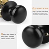 image:imageProbrico Door Knobs Interior Passage Door Knobs in Oil Rubbed Bronze FinishBall Shape Door Hardware for Hallway or Closet1 PackBlack