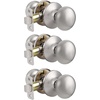 image:imageProbrico Door Knobs Interior Passage Door Knobs in Oil Rubbed Bronze FinishBall Shape Door Hardware for Hallway or Closet1 PackBrushed Nickel