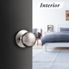 image:imageProbrico Door Knobs Interior Passage Door Knobs in Oil Rubbed Bronze FinishBall Shape Door Hardware for Hallway or Closet1 PackBrushed Nickel