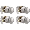 image:imageProbrico Door Knobs Interior Passage Door Knobs in Oil Rubbed Bronze FinishBall Shape Door Hardware for Hallway or Closet1 PackBrushed Nickel