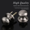 image:imageProbrico Door Knobs Interior Passage Door Knobs in Oil Rubbed Bronze FinishBall Shape Door Hardware for Hallway or Closet1 PackBrushed Nickel