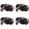 image:imageProbrico Door Knobs Interior Passage Door Knobs in Oil Rubbed Bronze FinishBall Shape Door Hardware for Hallway or Closet1 PackOil Rubbed Bronze