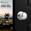 image:imageProbrico Dummy Door KnobsStain Nickel Finish Single Side Flat Ball Style NonTurning Closet French Door Handles 6 Pack5 Pack