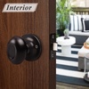 image:imageProbrico Egg Style Hall and Closet Passage Door Knobs Oil Rubbed Bronze Oval Door Lock10 Pack