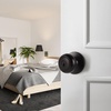 image:imageProbrico Entry Door Knobs with Lock Keyed Alike Interior Exterior Door Locks in Brushed Nickel Finish 4 Pack Stainless Steel Modern Entrance Locksets for Bedroom OfficeOil Rubbed Bronze